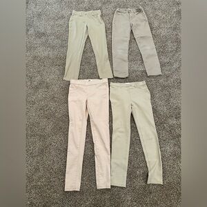 Set of Four Neutral Skinny Pants